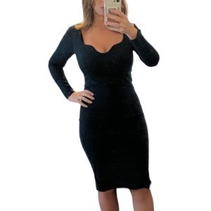 Long Sleeve Green Dress